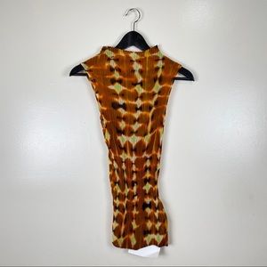 Julia Heuer Pleated Tie Dye Top